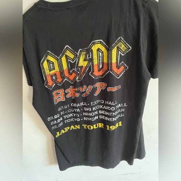 ACDC graphic tee Japan Tour Black - Picture 2 of 2